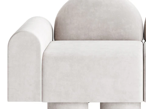 MILLESIME 2P SOFA 3D Model