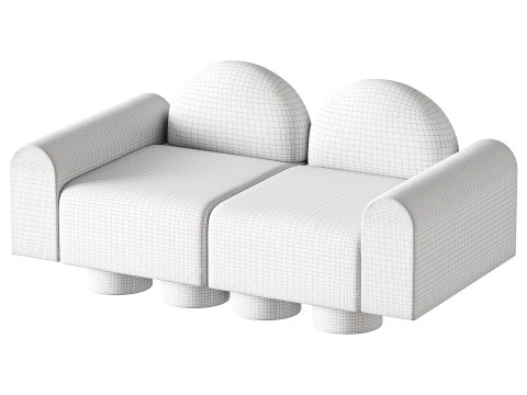 MILLESIME 2P SOFA 3D Model