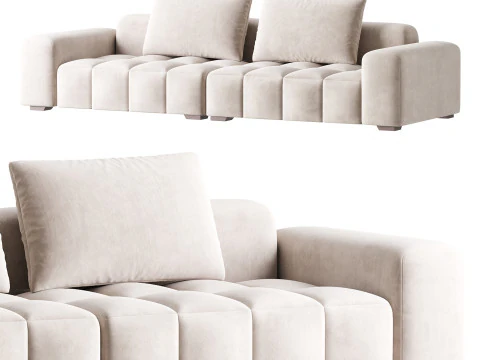 Divano standard quadrato modernista Modello 3D