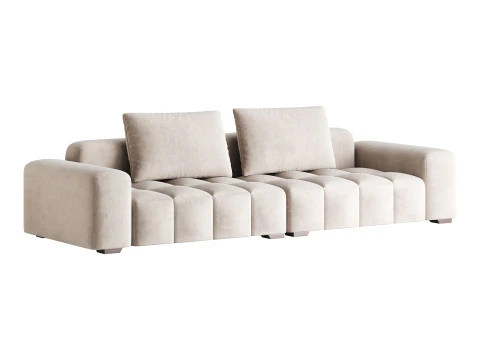 Divano standard quadrato modernista Modello 3D