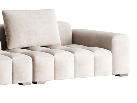 Modernism Square Standard Sofa Modello 3D