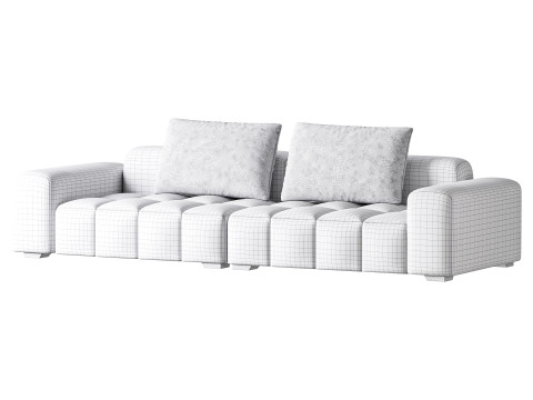 Modernism Square Standard Sofa Modello 3D