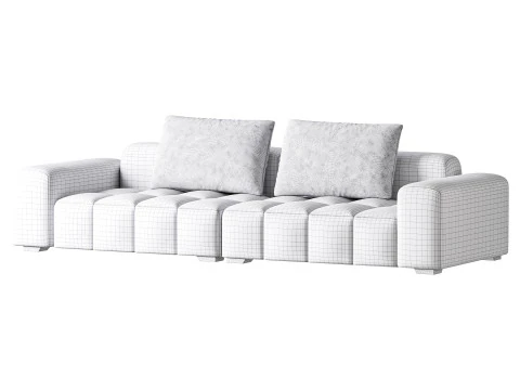 Divano standard quadrato modernista Modello 3D