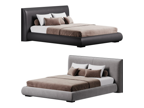 Bed Mid-Century Modern 3Dモデル
