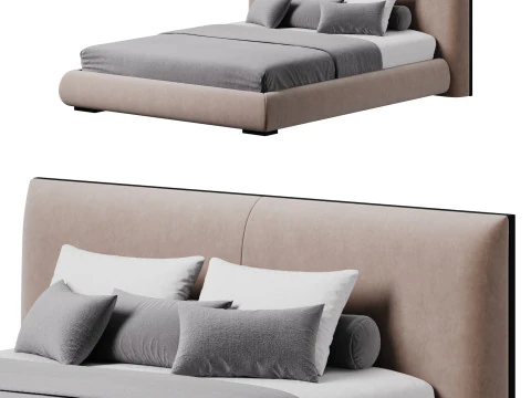 Bed Mid-Century Modern 3D Model