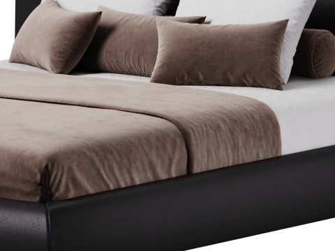Bed Mid-Century Modern 3D Model