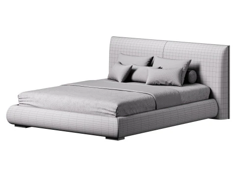 Bed Mid-Century Modern 3D Model