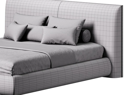 Bed Mid-Century Modern 3D Model