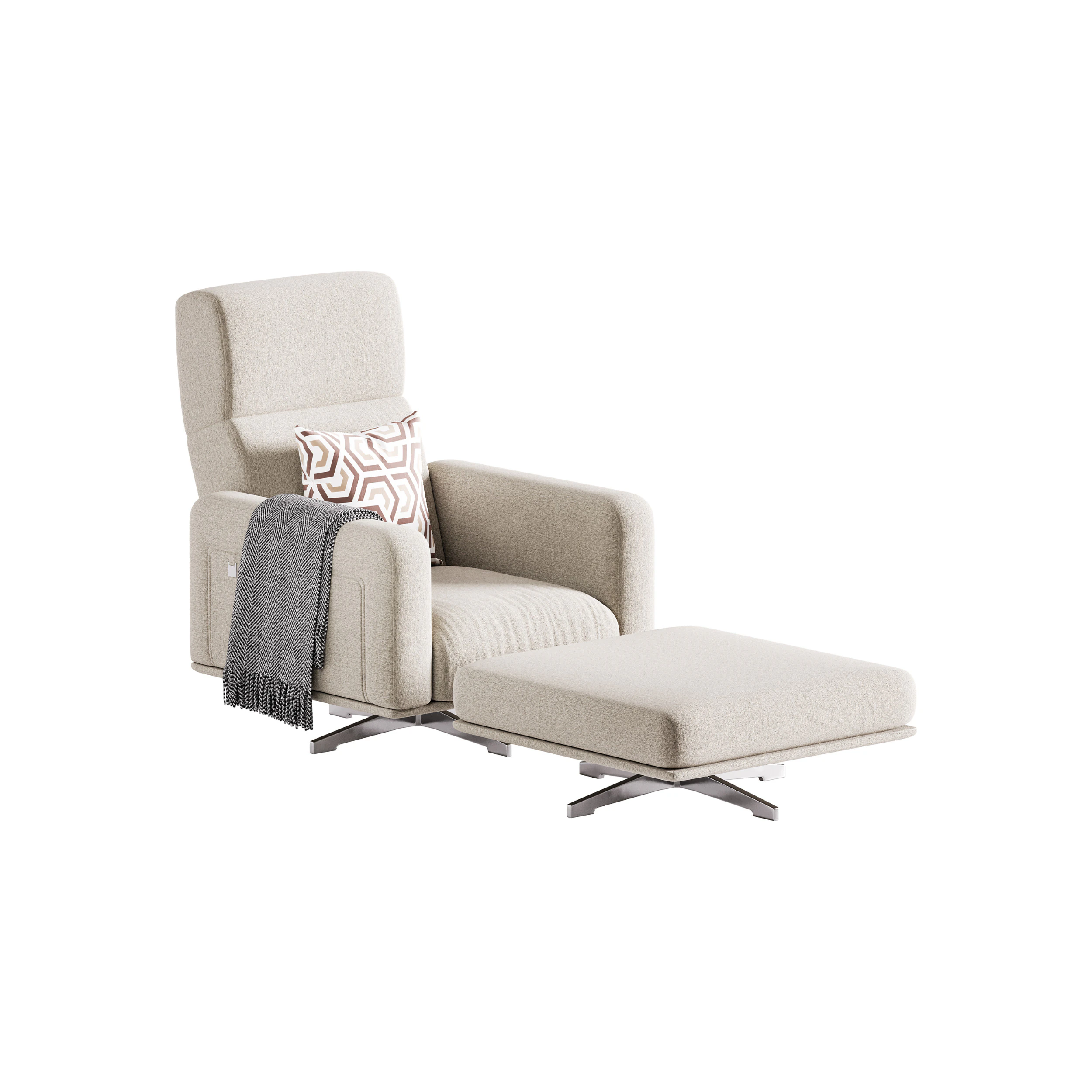 Armchair C114 by Delavega 3D Model .c4d .max .obj .3ds .fbx .stl .blend