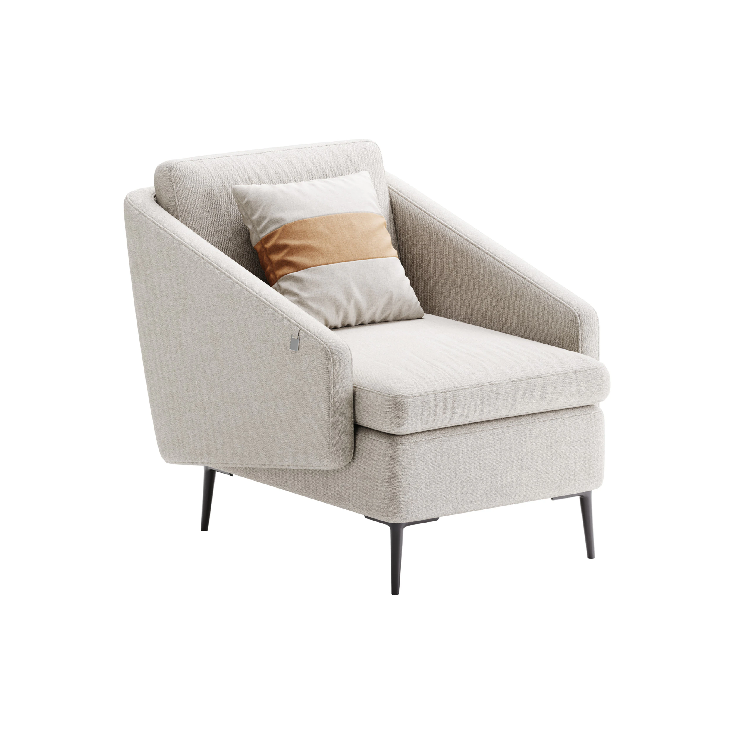 Armchair C119 3D Model .c4d .max .obj .3ds .fbx .stl .blend 