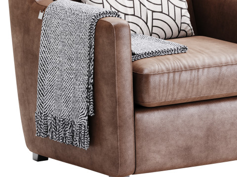 Armchair George Modèle 3D