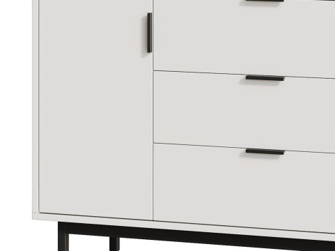 Atwell 3-Drawer Dresser 3D Model