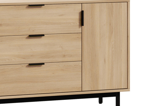 Atwell 3-Drawer Dresser 3D Model