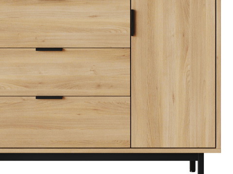 Atwell 3-Drawer Dresser 3D Model
