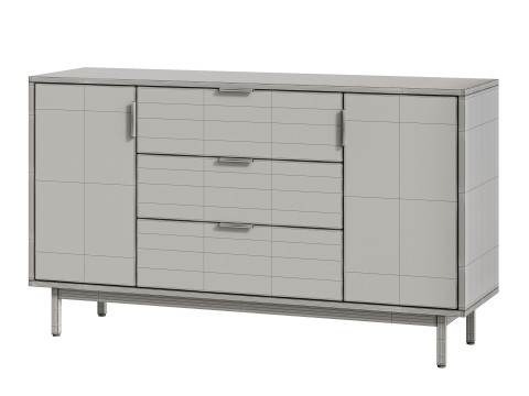 Atwell 3-Drawer Dresser 3D Model