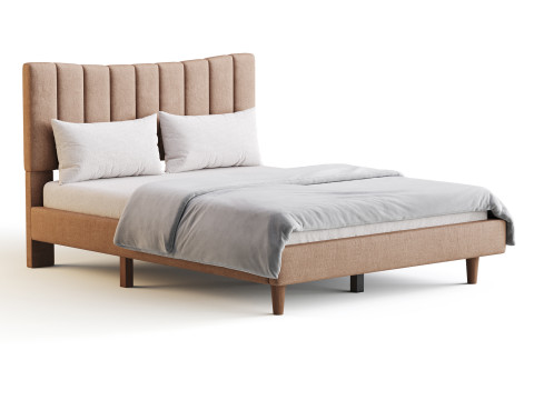 Aukfa Queen Upholstered Bed 3D Model