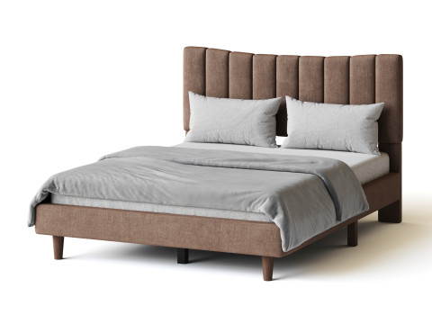Aukfa Queen Upholstered Bed 3D Model