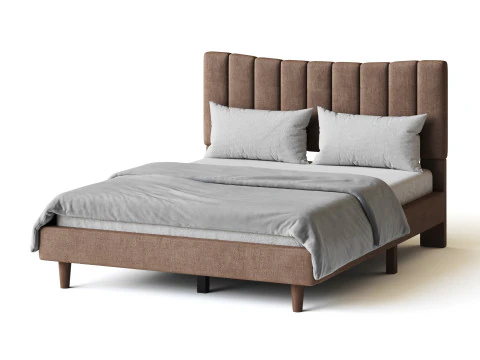 Aukfa Queen Upholstered Bed 3D Model