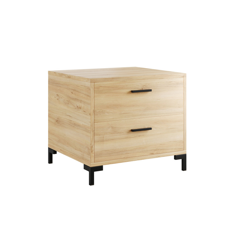Bedside table Cleveland Wood 3D Модель .c4d .max .obj .3ds .fbx .stl .blend 