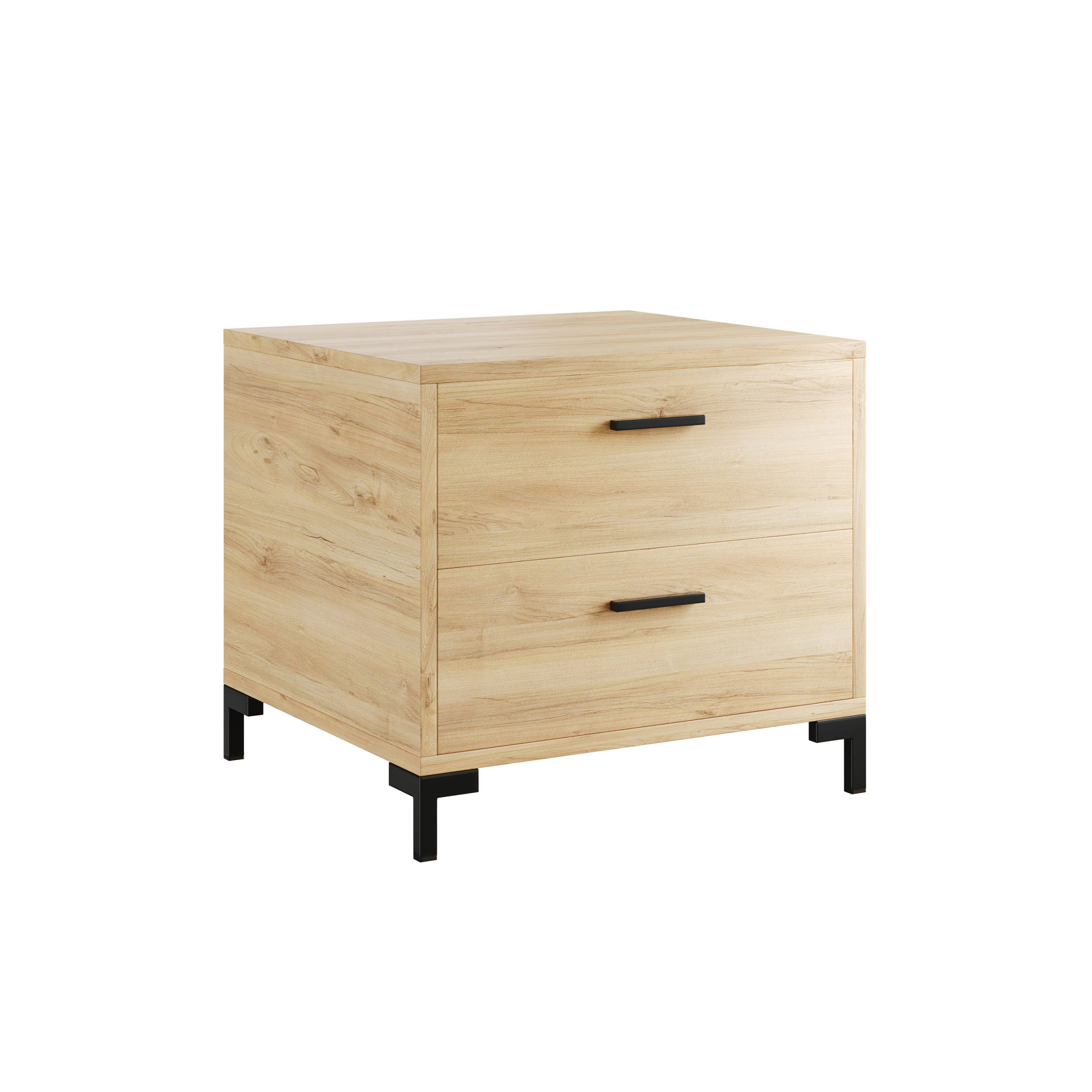 Bedside table Cleveland Wood 3D Model .c4d .max .obj .3ds .fbx .stl .blend 