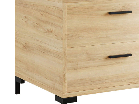 Bedside table Cleveland Wood 3D Model
