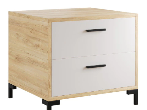 Bedside table Cleveland Wood 3D Model