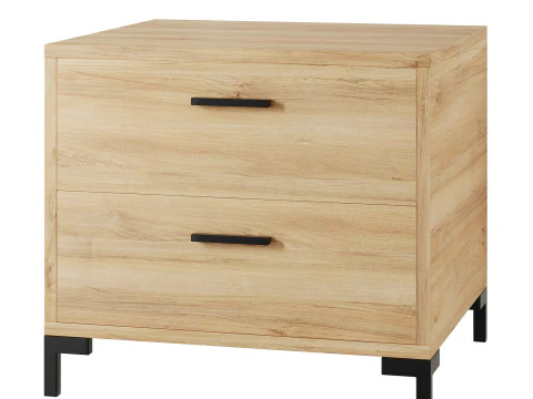 Bedside table Cleveland Wood 3D Model