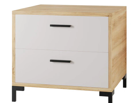 Bedside table Cleveland Wood 3D Model