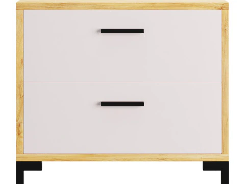 Bedside table Cleveland Wood 3D Model