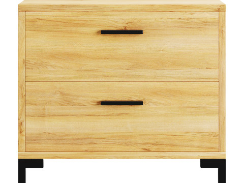 Bedside table Cleveland Wood 3D Модель