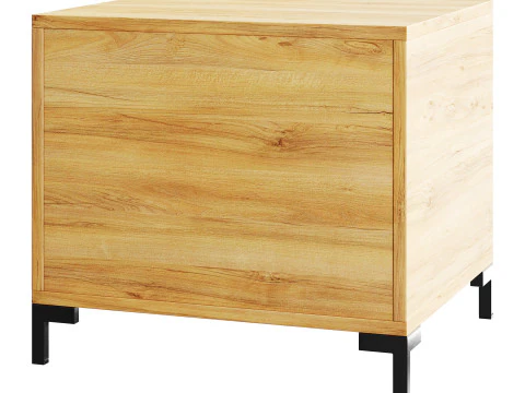 Bedside table Cleveland Wood 3D Model