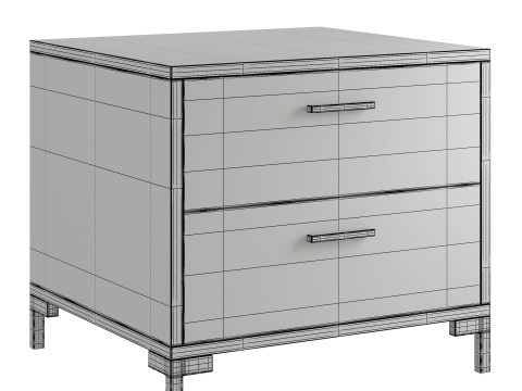 Bedside table Cleveland Wood 3D Модель