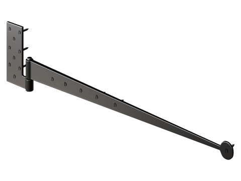 Black Lift Off Pintle Hinge 3D 模型