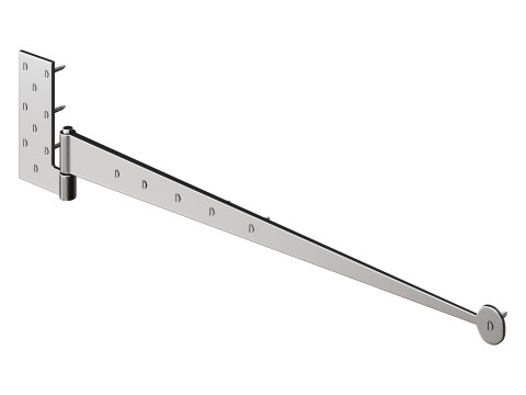 Black Lift Off Pintle Hinge 3D 模型