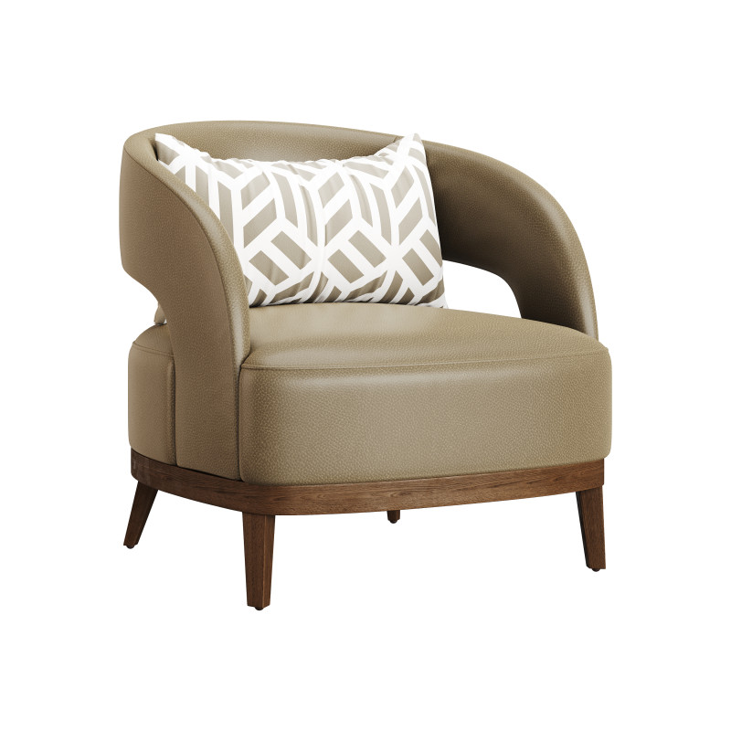 BOLERO UPHOLSTERED CHAIR 3D Model .c4d .max .obj .3ds .fbx .stl .blend