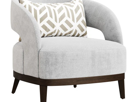 BOLERO UPHOLSTERED CHAIR 3D Model