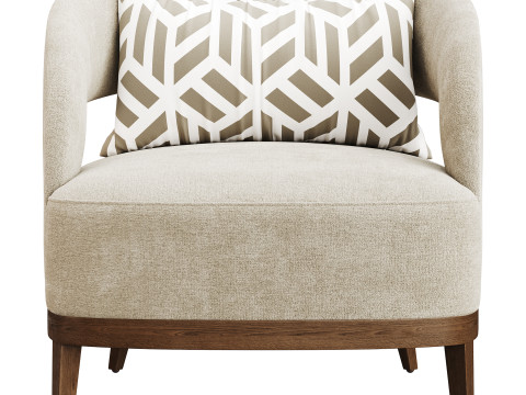BOLERO UPHOLSTERED CHAIR 3D Model