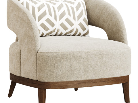 BOLERO UPHOLSTERED CHAIR 3D Model