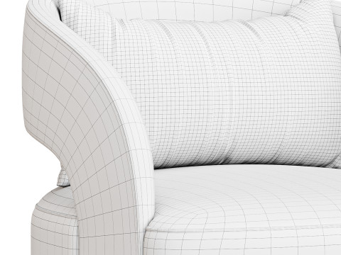 BOLERO UPHOLSTERED CHAIR 3D Model
