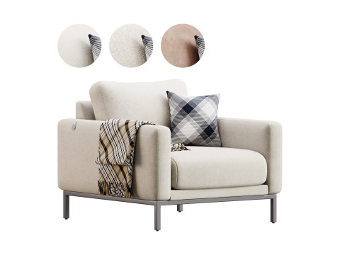 Armchair C207 Modello 3D