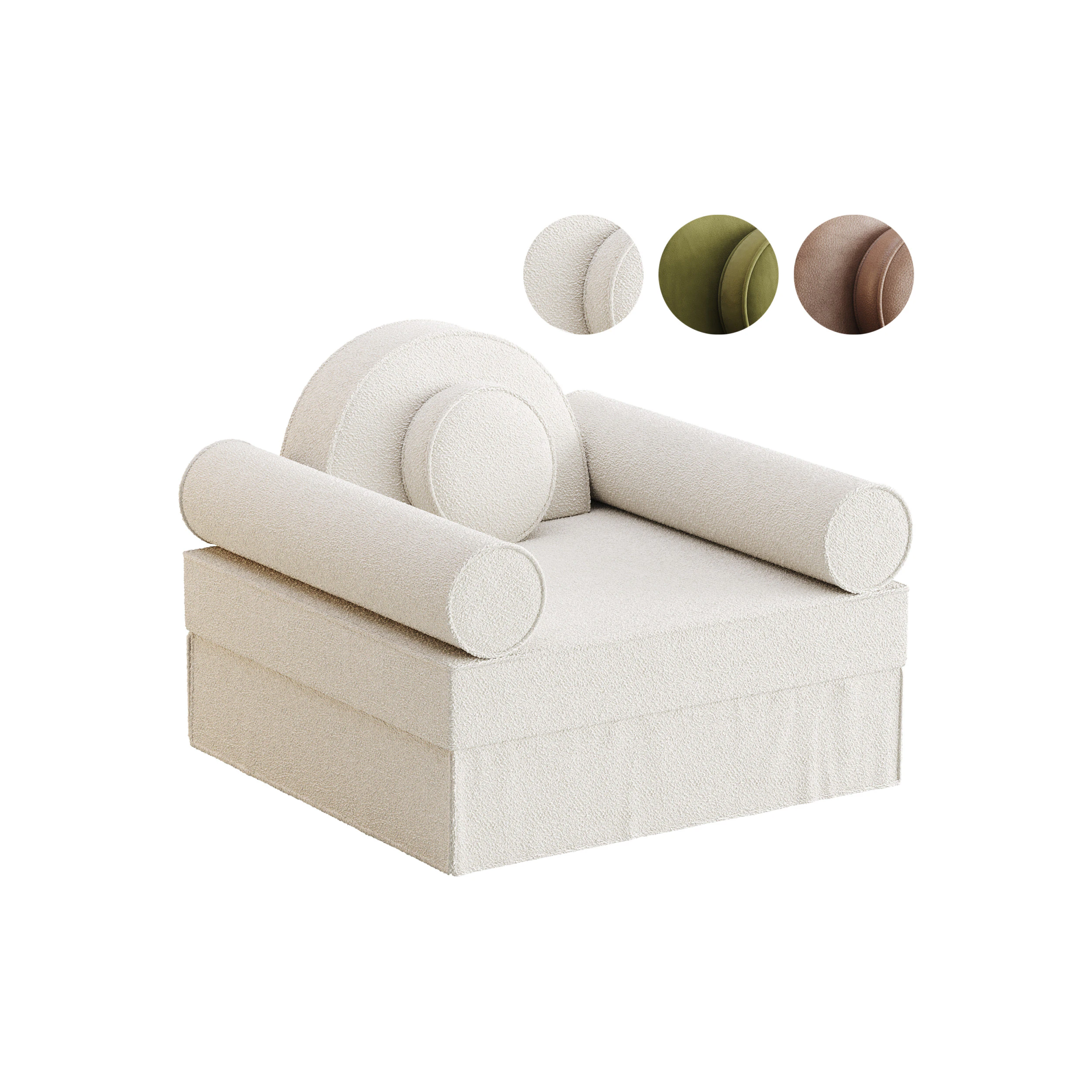 BADINAGE 01 ARMCHAIR 3D Model .c4d .max .obj .3ds .fbx .stl .blend 