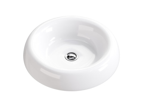 Bathroom Vessel Sink White Porcelain Tranquility 3D Model