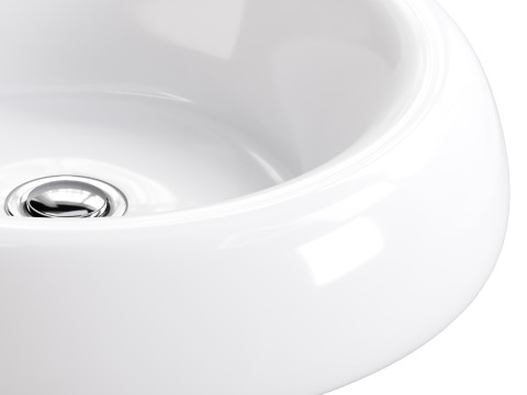 Bathroom Vessel Sink White Porcelain Tranquility 3D-Modell
