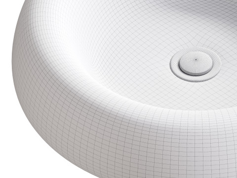 Bathroom Vessel Sink White Porcelain Tranquility 3D-Modell
