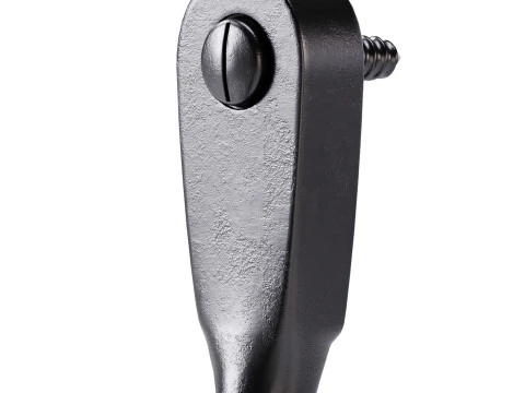 Black Wall Mount Coat Hook 3D Model