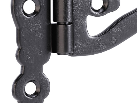 Black Wrought Iron Door Hinges Model 3D