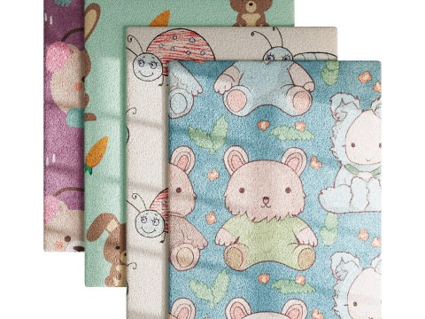 Carpet for childrens room 3D 모델