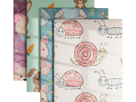 Carpet for childrens room 3D 모델