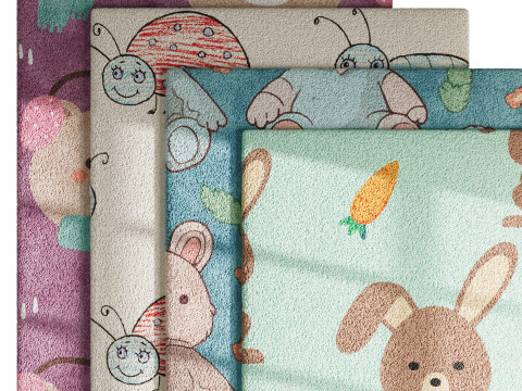 Carpet for childrens room 3D 모델