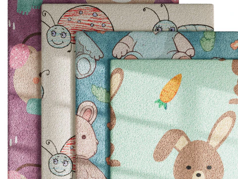Carpet for childrens room 3D Model
